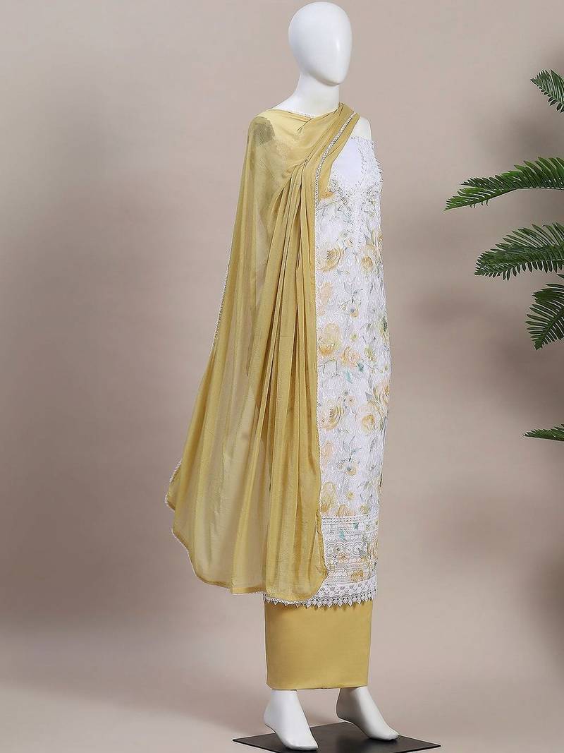 Printed Unstitched Dress Material