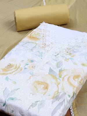 Printed Unstitched Dress Material 3
