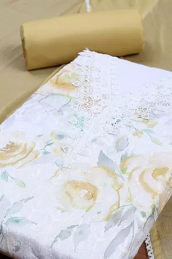 Printed Unstitched Dress Material