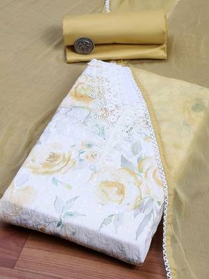 Printed Unstitched Dress Material 4