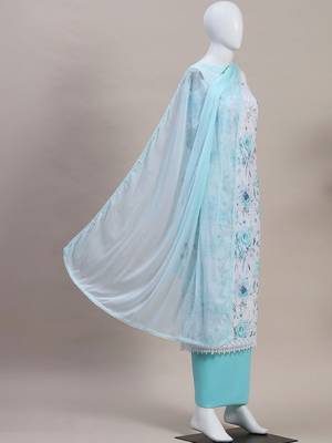 Printed Unstitched Dress Material 2