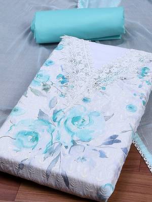 Printed Unstitched Dress Material 4