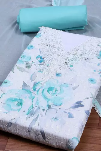 Printed Unstitched Dress Material