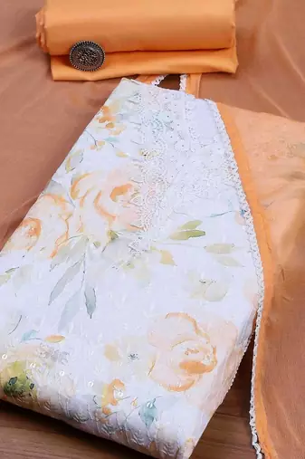 Printed Unstitched Dress Material