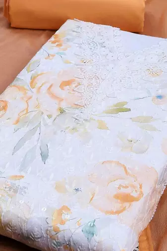 Printed Unstitched Dress Material