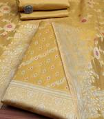 Ethnic Motifs Woven Design Unstitched Dress Material