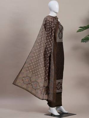 Embroidered Unstitched Dress Material 5