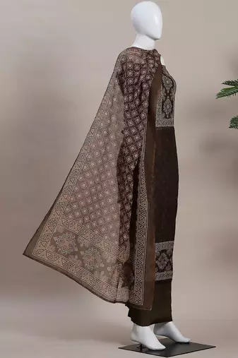 Embroidered Unstitched Dress Material