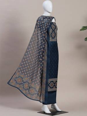 Embroidered Unstitched Dress Material 1