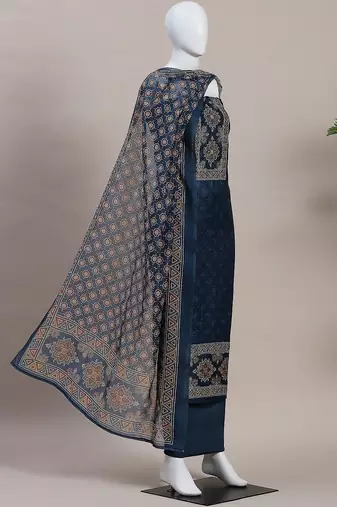 Embroidered Unstitched Dress Material
