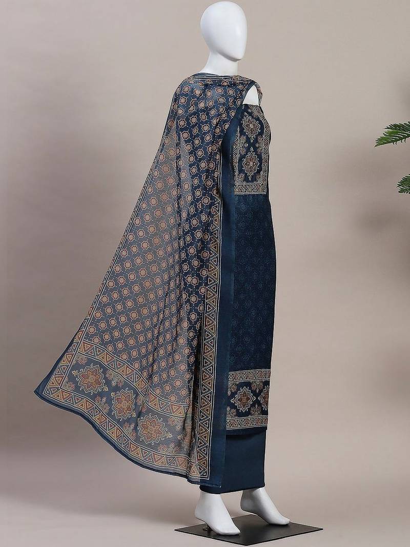 Embroidered Unstitched Dress Material