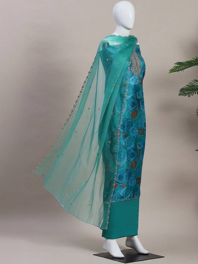 Printed Unstitched Dress Material