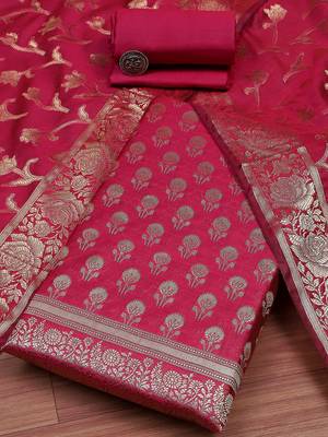Art Silk Unstitched Dress Material 1