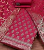 Art Silk Unstitched Dress Material