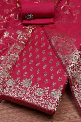 Pure Silk Unstitched Dress Material