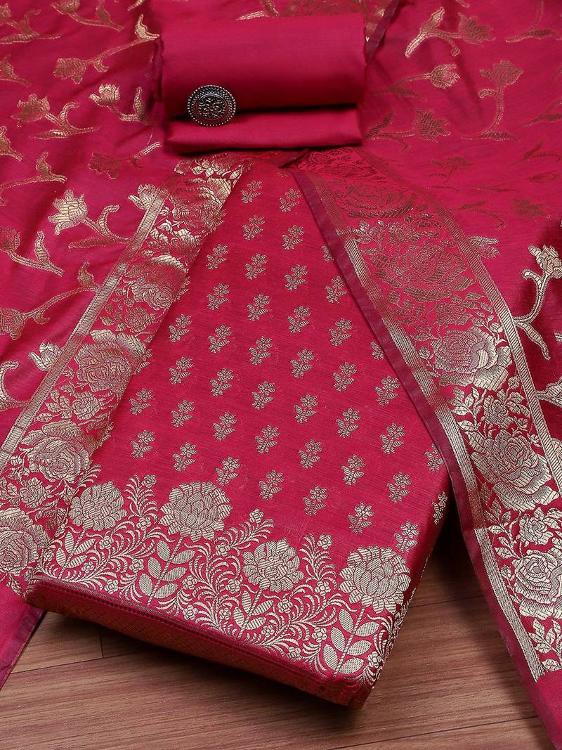 Pure Silk Unstitched Dress Material