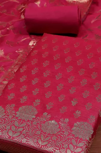Pure Silk Unstitched Dress Material