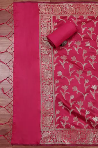 Pure Silk Unstitched Dress Material