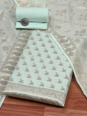 Art Silk Unstitched Dress Material 1
