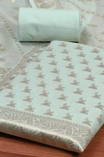 Art Silk Unstitched Dress Material