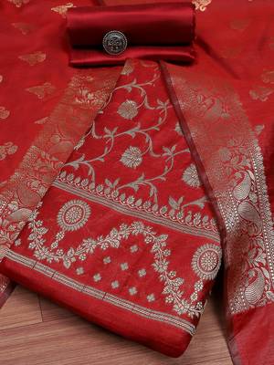 Art Silk Unstitched Dress Material 1