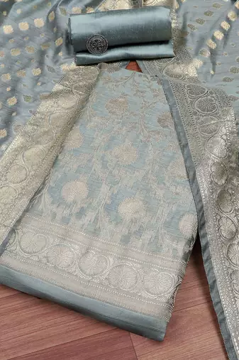 Pure Silk Unstitched Dress Material