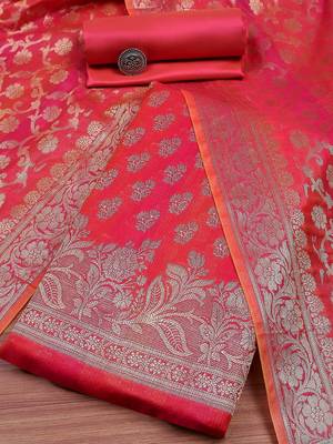 Pure Silk Unstitched Dress Material 1