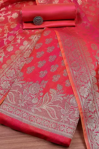 Pure Silk Unstitched Dress Material