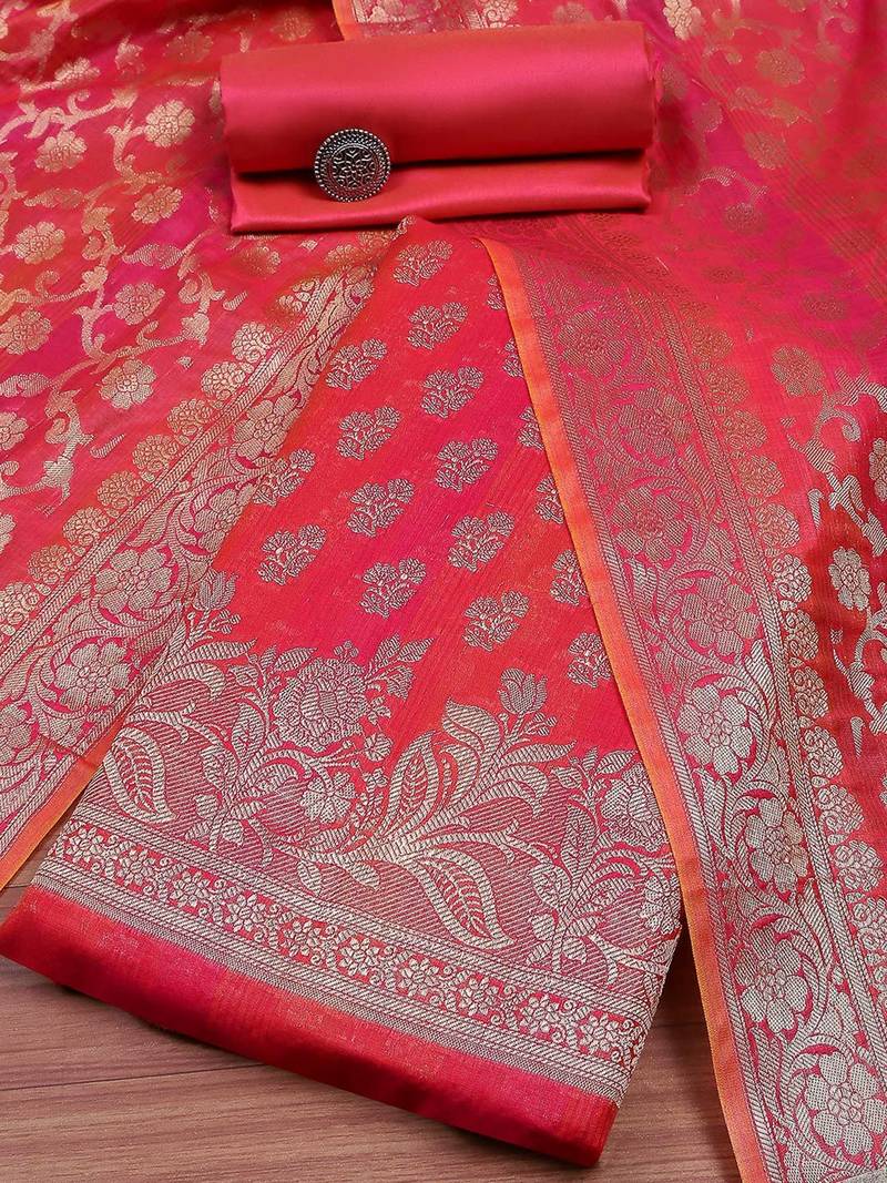 Pure Silk Unstitched Dress Material