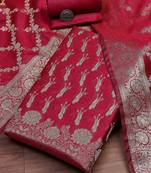 Ethnic Motifs Woven Design Unstitched Dress Material