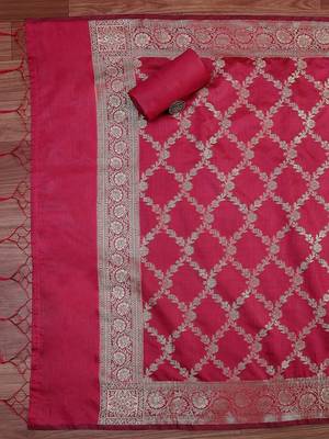 Ethnic Motifs Woven Design Unstitched Dress Material 2