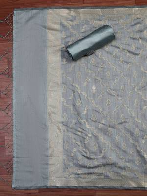 Ethnic Motifs Woven Design Unstitched Dress Material 2
