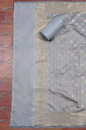 Art Silk Unstitched Dress Material