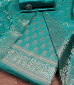 Art Silk Unstitched Dress Material