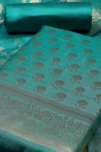 Art Silk Unstitched Dress Material