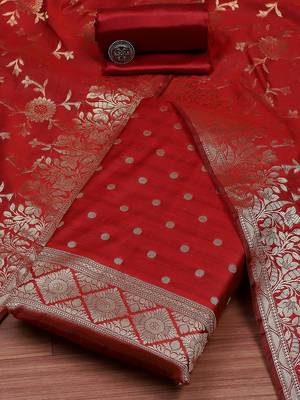 Art Silk Unstitched Dress Material 1