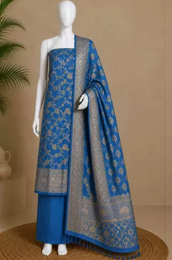 Women Art Silk Unstitched Dress Material