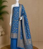 Women Art Silk Unstitched Dress Material