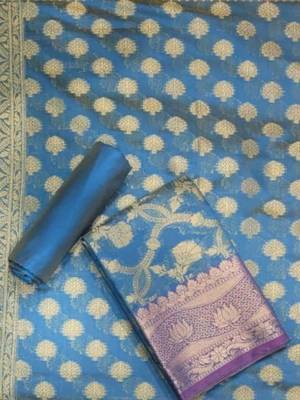Women Art Silk Unstitched Dress Material 2
