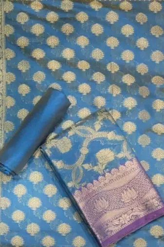 Women Art Silk Unstitched Dress Material