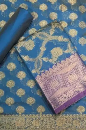 Women Art Silk Unstitched Dress Material