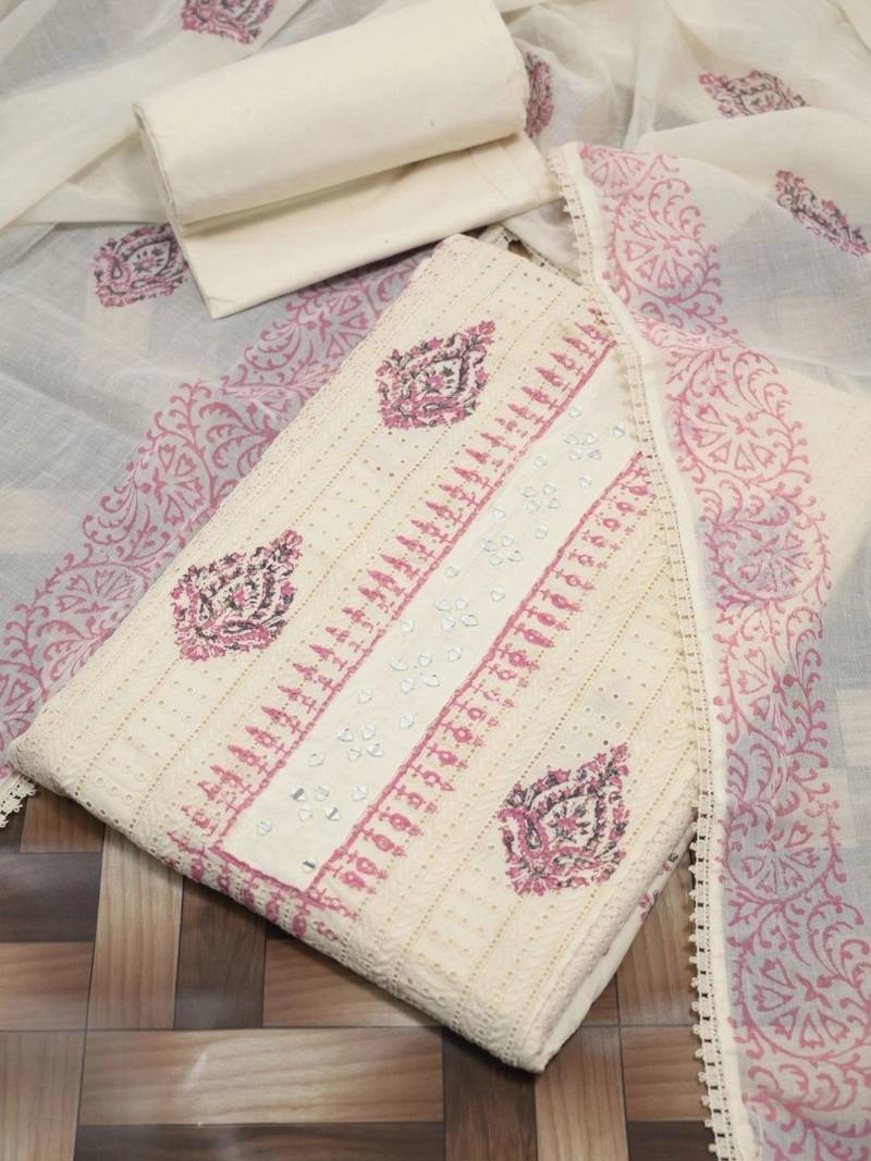 Cotton Unstitched Dress Material