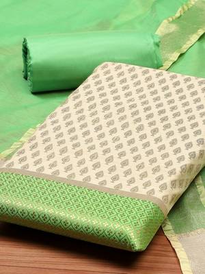 Printed Unstitched Dress Material 3