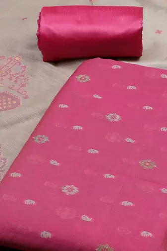 Art Silk Unstitched Dress Material