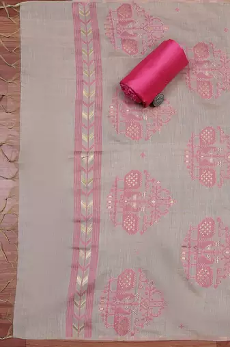 Art Silk Unstitched Dress Material