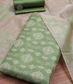 Art Silk Unstitched Dress Material