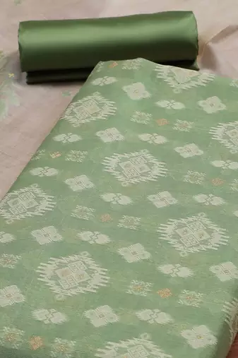 Art Silk Unstitched Dress Material