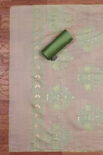 Art Silk Unstitched Dress Material
