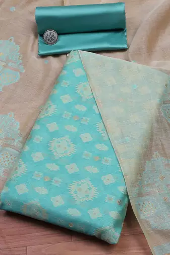 Art Silk Unstitched Dress Material