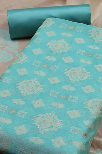 Art Silk Unstitched Dress Material